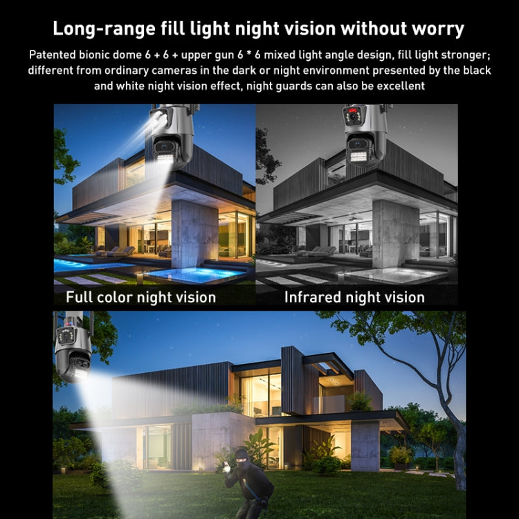 QX81 Humanoid Recognition AI Alarm WIFI Spherical Dual 2MP IP Camera QX81 Humanoid Recognition AI Alarm WIFI Spherical Dual 2MP IP Camera